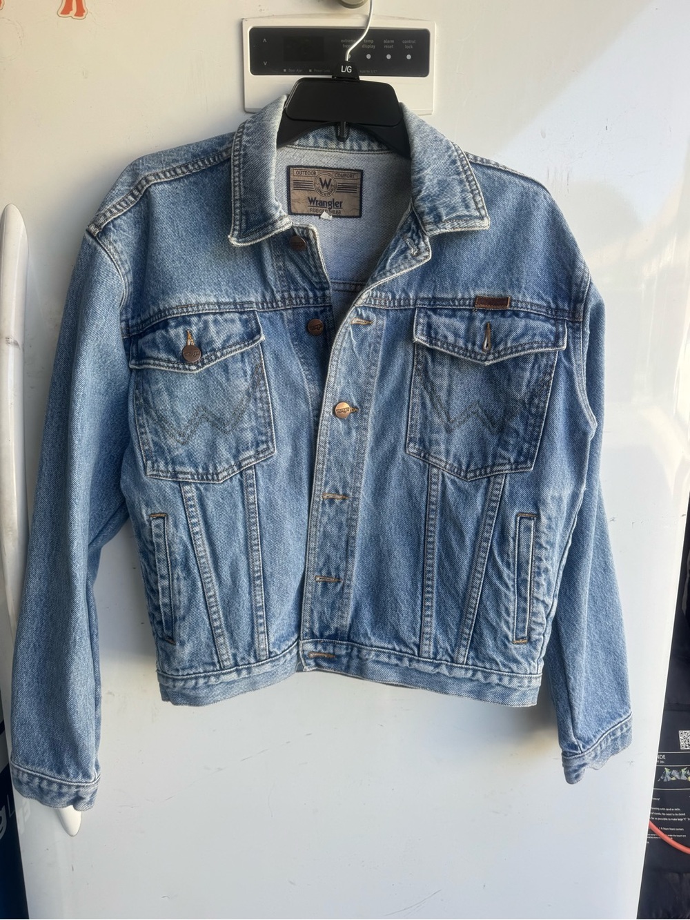Wrangler Light Blue Denim Trucker Jacket - Medium
